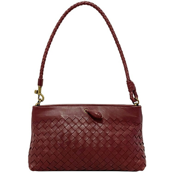 Bottega Veneta Bag Intrecciato Shoulder Bordeaux Braided - Picture 1 of 9